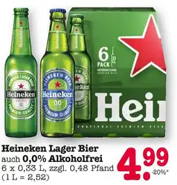 E-Center Heineken lager bier Angebot