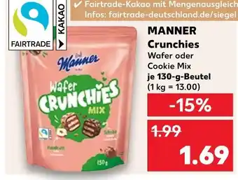 Kaufland Manner crunchies Angebot