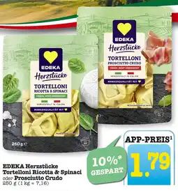 E-Center Edeka herzstücke tortelloni ricotta & spinaci Angebot