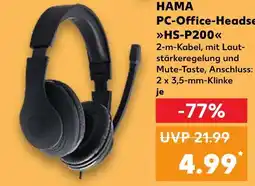 Kaufland Hama pc-office-headset hs-p200 Angebot