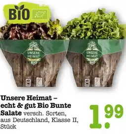 E-Center Unsere heimat echt & gut bio bunte salate Angebot