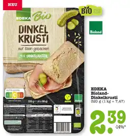 E-Center Edeka bio bioland-dinkelkrusti Angebot