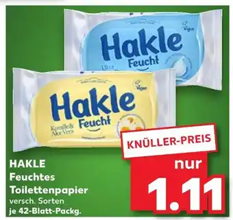 Kaufland Hakle feuchtes toilettenpapier kamille & aloe vera Angebot