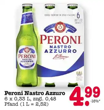 E-Center Peroni nastro azzurro Angebot