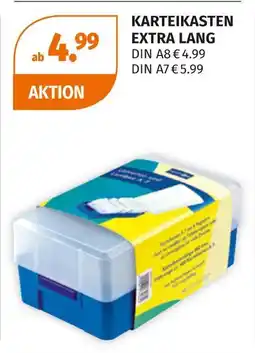 Müller Karteikasten extra lang din a8 Angebot