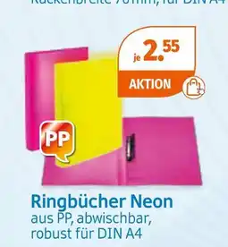 Müller Ringbücher neon Angebot