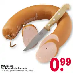 E-Center Delikatess schinkenfleischwurst Angebot