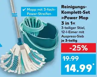 Kaufland Reinigungs-komplett-set power mop 3 in 1 Angebot
