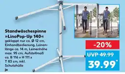 Kaufland Standwäschespinne linopop-up 140 Angebot