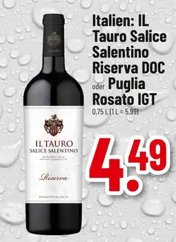 trinkgut Il tauro salice salentino riserva doc Angebot