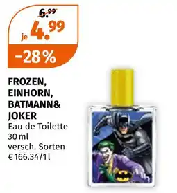 Müller Frozen, einhorn, batmann& joker eau de toilette Angebot