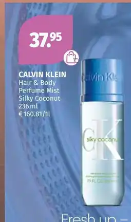Müller Calvin klein hair & body perfume mist silky coconut Angebot