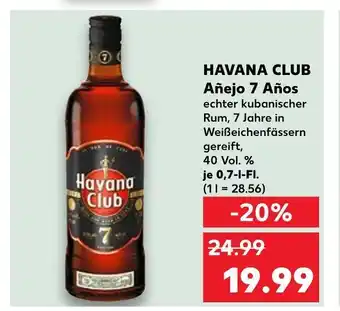 Kaufland Havana club añejo 7 años Angebot