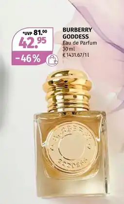 Müller Burberry goddess Angebot