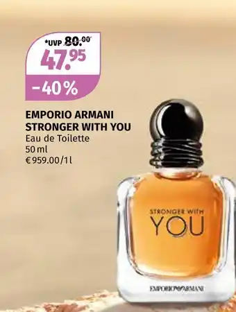 Müller Emporio armani stronger with you Angebot