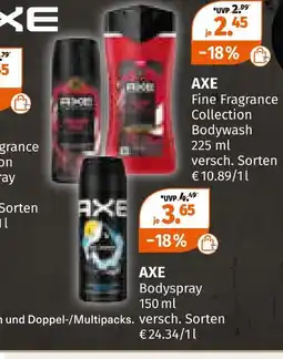 Müller Axe fine fragrance collection bodywash Angebot