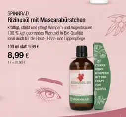 Vitalia Spinnrad rizinusöl mit mascarabürstchen Angebot