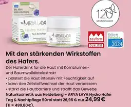 Vitalia Arya laya hydro hafer tag & nachtpflege Angebot
