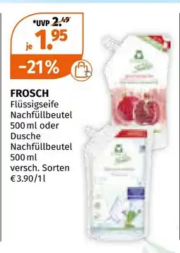 Müller Frosch flüssigseife nachfüllbeutel Angebot