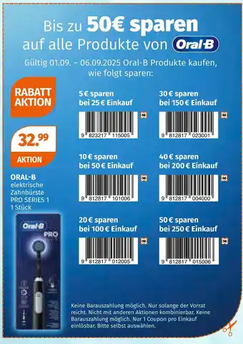 Müller Oral-b elektrische zahnbürste Angebot