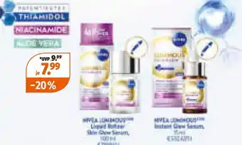Müller Nivea luminous630 liquid glow skin glow serum Angebot
