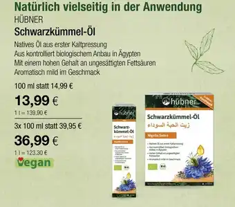 Vitalia Hübner schwarzkümmel-öl Angebot