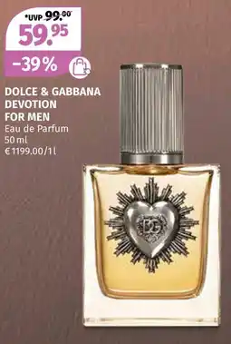 Müller Dolce & gabbana devotion for men Angebot