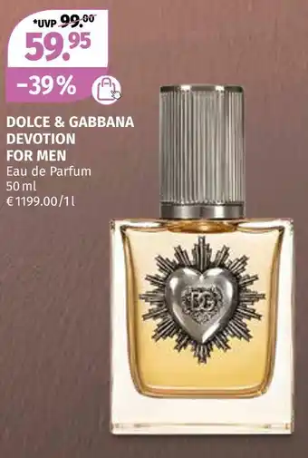 Müller Dolce & gabbana devotion for men Angebot