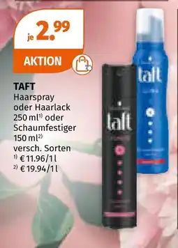 Müller Taft haarspray oder haarlack Angebot