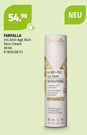 Müller Farfalla iris anti-age rich face cream Angebot