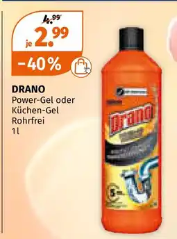 Müller Drano power-gel oder küchen-gel Angebot
