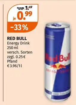 Müller Red bull energy drink Angebot