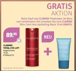 Müller Clarins total eye lift Angebot