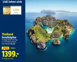 Lidl Thailand inselhüpfen Angebot