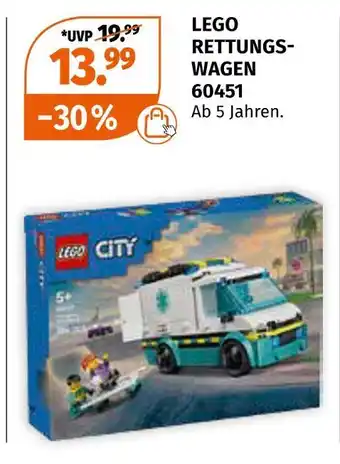 Müller Lego rettungswagen 60451 Angebot