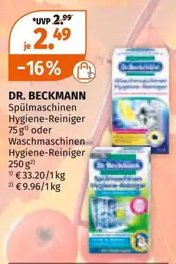 Müller Dr. beckmann spülmaschinen hygiene-reiniger Angebot