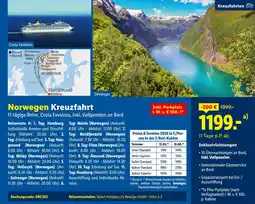 Lidl Costa favolosa norwegen kreuzfahrt Angebot