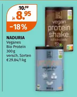 Müller Naduria veganes bio protein Angebot