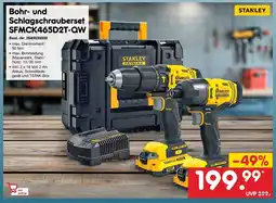 Netto Marken-Discount Stanley bohr- und schlagschrauberset sfmck465d2t-qw Angebot