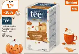 Müller Müllers tee stube limited edition pumpkin spice gewürztee Angebot