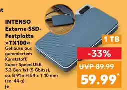 Kaufland Intenso externe ssd-festplatte tx100 Angebot