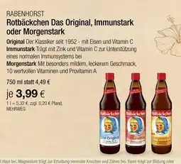 Vitalia Rabenhorst das original Angebot