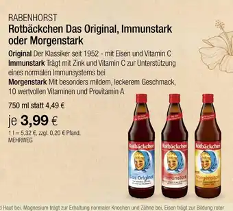 Vitalia Rabenhorst das original Angebot