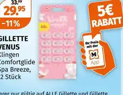 Müller Gillette venus klingen comfortglide spa breeze Angebot