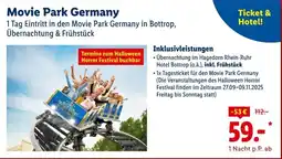 Lidl Movie park germany ticket & hotel Angebot