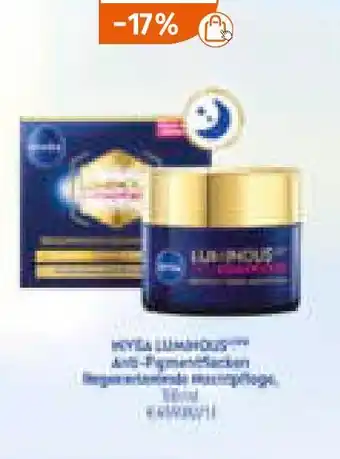 Müller Nivea luminous630 anti-pigmentflecken nachtpflege Angebot