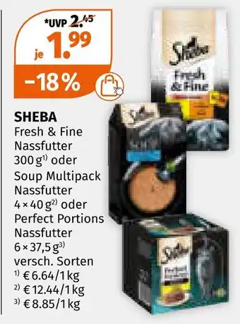 Müller Sheba nassfutter Angebot