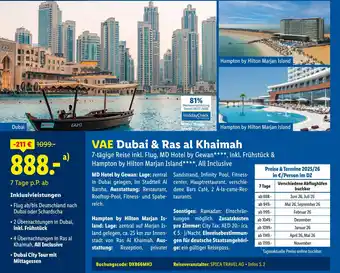 Lidl Spica travel ag vae dubai & ras al khaimah Angebot