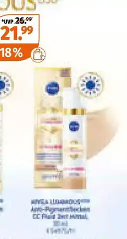 Müller Nivea luminous630 anti-pigmentflecken cc fluid 3in1 Angebot