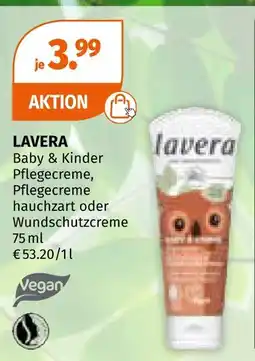 Müller Lavera baby & kinder pflegecreme Angebot